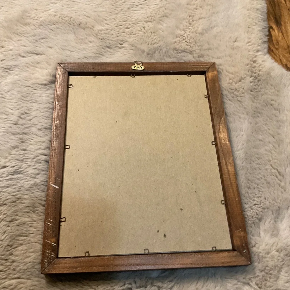 Vintage Boy And Dog Framed Comrades by C. Mitchell Mid Century Artwork Wood Frme - Picture 6 of 12